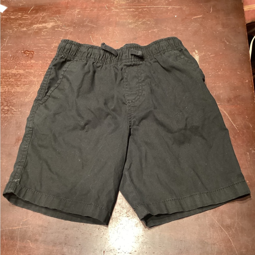 Wonder Nation Men's Black Flat Front Shorts